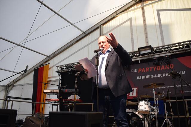 Eröffnungsrede von Bürgermeister Thorsten Leva | Foto: Gemeinde Mutterstadt