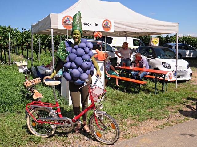 Lydia Robnik in ihrem herrlichen selbstgenähten Weintraubenkostüm | Foto: Brigitte Melder