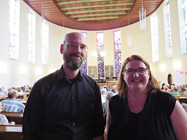 Pfarrer Markus Spreckelsen und Sandra Bilzer | Foto: Brigitte Melder