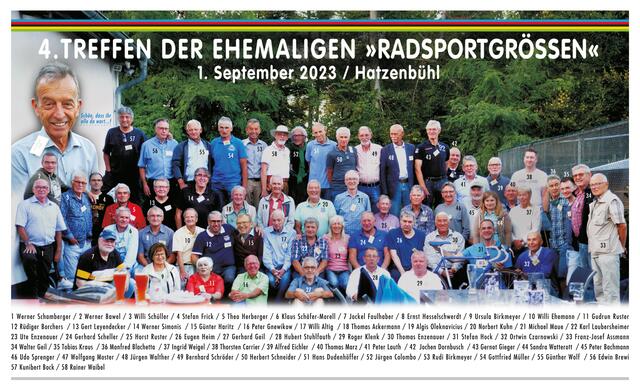 In Hatzenbühl trafen sich die ehemaligen Radsportgrößen | Foto: Joachim Faulhaber