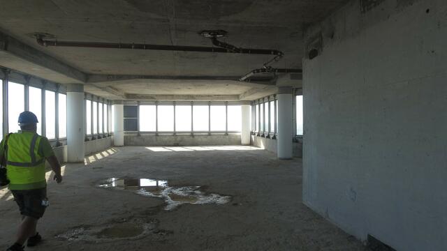 Die bereits entkernte Etage Neun | Foto: Julia Glöckner