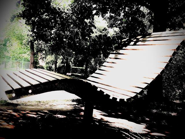 Sonnenliege im Park Ettlingen - Höhe Wasen  | Foto: Angela Natuno 