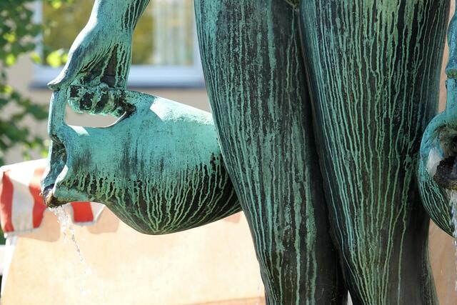 Brunnenschatz (Stephanienbrunnen, Karlsruhe, September) | Foto: Melanie Zürn