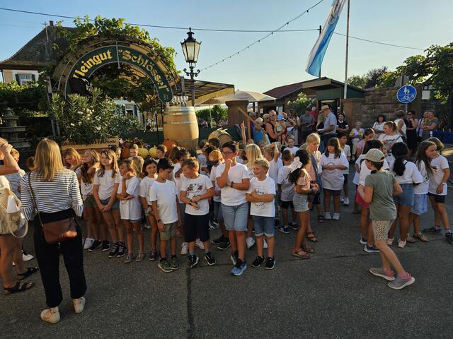 Die Kirrweiler Grundschulkinder. | Foto: Eva Bender
