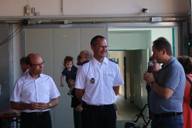 v.l.n.r.: Bernd Knöppel, Frank Böhmer und Martin Hebich bei der Eröffnung | Foto: Gisela Böhmer
