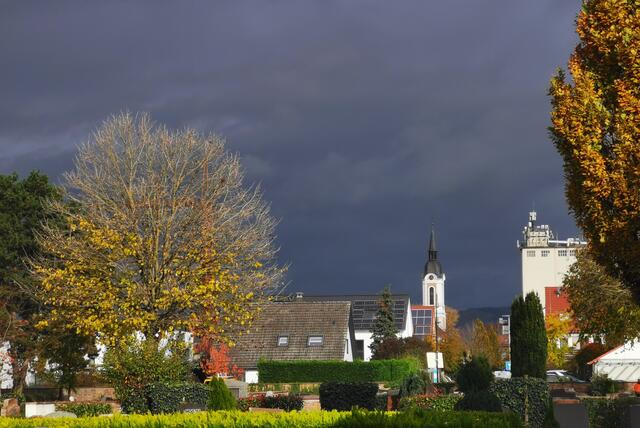 Edingen-Neckarhausen bei nahendem Gewitter, 17. November 2022 | Foto: (c) Andrea Weber-Knapp