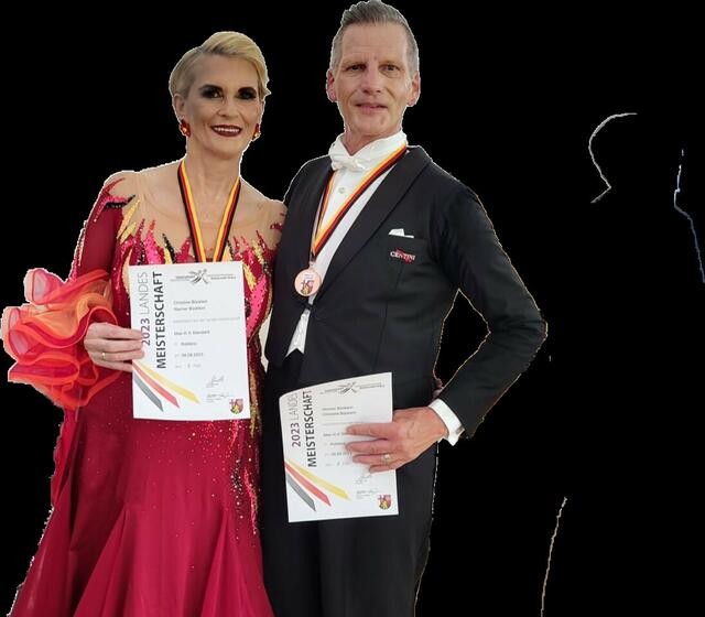 Christine und Werner Bücklein haben sich bei den Landesmeisterschaften in Koblenz einen dritten Platz ertanzt | Foto: TSC Grün Gold Speyer