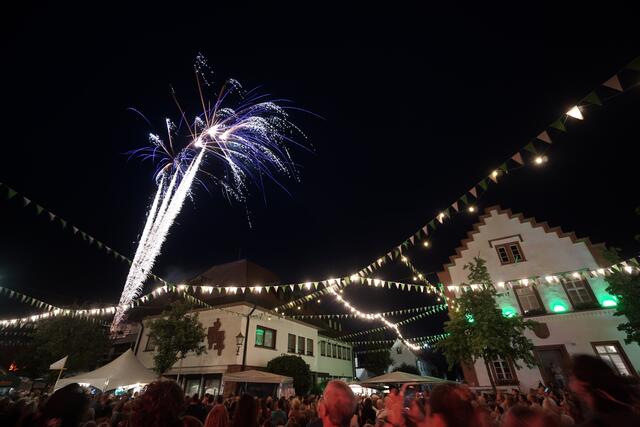 Feuerwerk beim Brunnenfest in Hagenbach | Foto: Michael Jochem