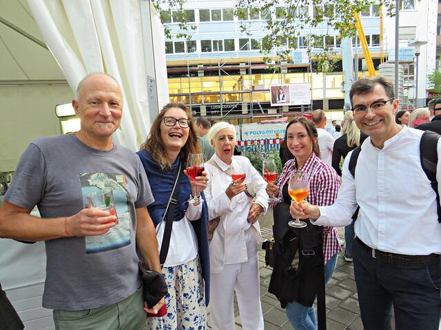 Torsten Kleb von der LUKOM gesellte sich noch hinzu | Foto: Brigitte Melder