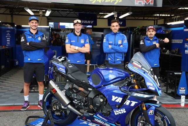 YART-Yamaha mit Marvin Fritz, Niccolo Canepa, Karel Hanika und Ersatzpilot Robin Mühlhauser | Foto: moto-foto Reuschel