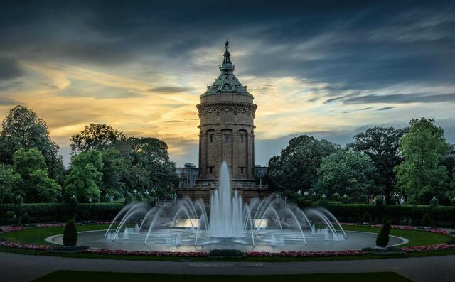 Motiv 6: Mannheim Wasserturm, Juli 23 | Foto: Thorsten Hetterich