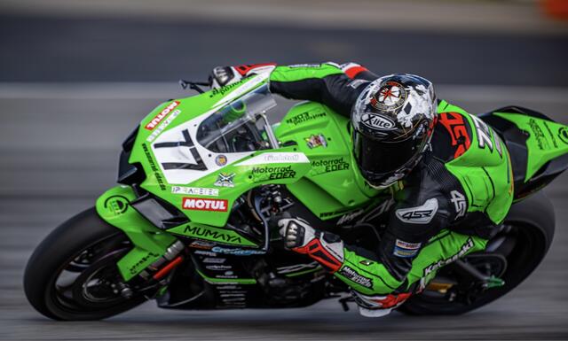 Kawasaki-Pilot Pascal Schneider | Foto: Mathis Schmid
