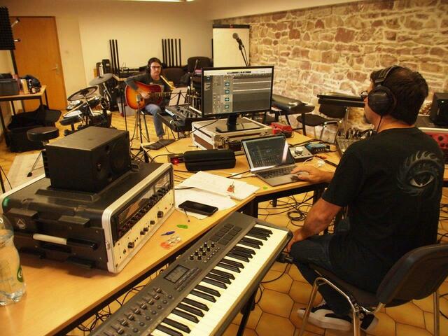 Aufnahmen im Tonstudio | Foto: G.Hanser