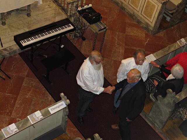 Begrüßung durch Gerhard Saur und Richard Croissant von Bernd Johann | Foto: Brigitte Melder