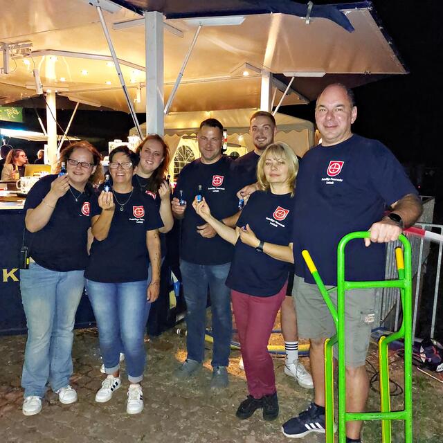 Ein Teil der Freiwilligen Feuerwehr Lustadt | Foto: Brigitte Melder