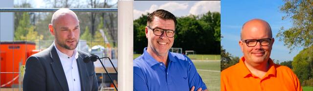 Dennis Nitsche (SPD), Peter Pfaff (CDU), Steffen Weiß  (FWG) | Foto: Fotomontage: Schwitalla Fotos: Schwitalla, red/gratis, Weiß/gratis