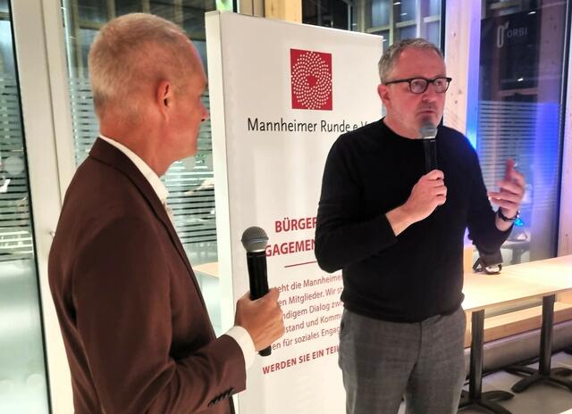 Stellte sich den Fragen der Mannheimer Runde: Oberbürgermeister a.D. Dr. Peter Kurz. | Foto: Foto:Rathgeber