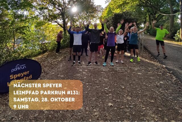 30 parkrunner am Start. | Foto: Speyer Leinpfad parkrun
