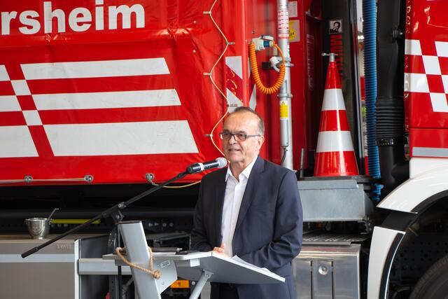 Offizielle Einweihung des neuen Germersheimer Feuerwehrhauses - Landrat Dr. Fritz Brechtel | Foto: Heike Schwitalla