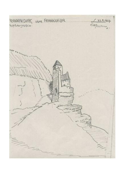 Alt-Scharfeneck, Aufbauskizze von Arndt Hartung | Foto: StA Landau