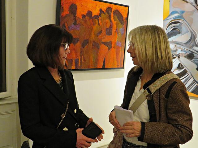 Birgit Weinerth im Gespräch | Foto: Brigitte Melder