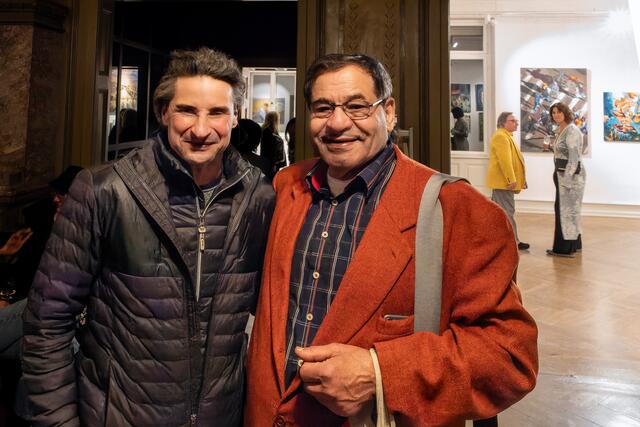 Peter Brauchle und Zenhom Haggag vom Wochenblatt Bad Bergzabern | Foto: Johann-Peter Melder