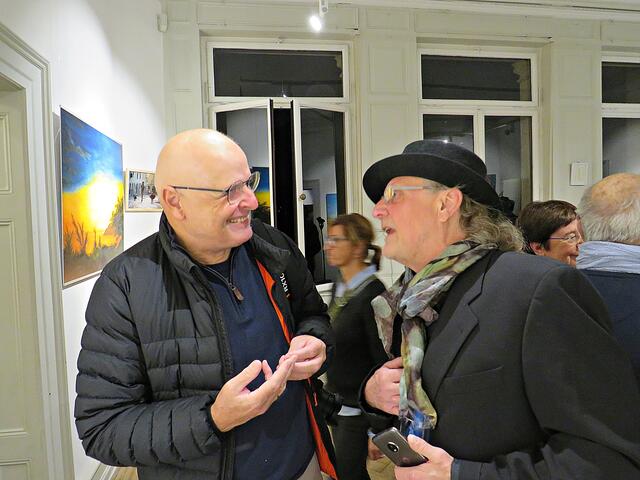 Fachsimpeln: Johann-Peter Melder und Rolf F. Schreiber | Foto: Brigitte Melder