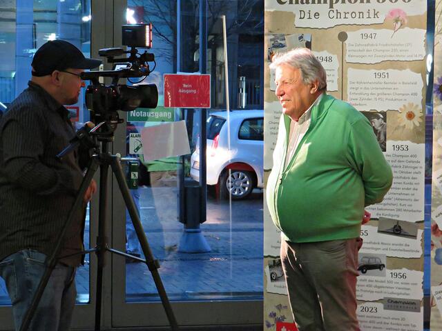 Und Action! Interview mit Zeitzeugen Hermann Zähringer | Foto: Brigtte Melder