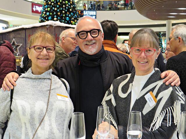 Da fühlte Mann sich wohl zwischen Maike Müller und mir | Foto: Brigitte Melder