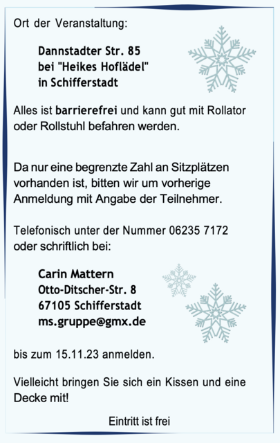 Weihnachten Anno Dazumal | Foto: Stadtverwaltung Schifferstadt 