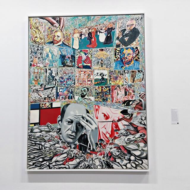 Ein riesiges Pollock-Gemälde | Foto: Brigitte Melder