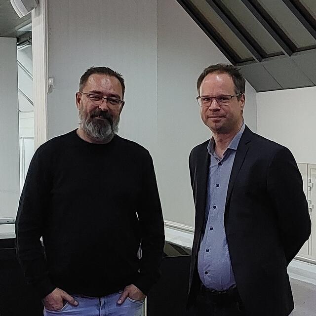 Hausmeister Konstantin Plininger (li) und Museumsleiter René Zechlin (re) | Foto: Brigitte Melder