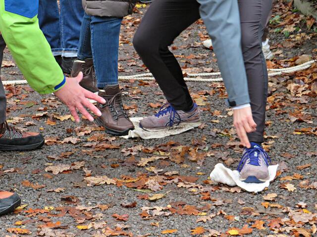 Immer einen Fuß auf dem Lappen | Foto: Brigitte Melder
