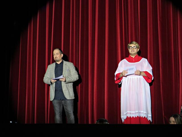 Begrüßung durch Tobias Schuster und Dominic Konrad | Foto: Brigitte Melder