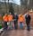 Landrat Dietmar Seefeldt (Mitte) hat sich gemeinsam mit (von links) Mathias Glemser und Matthias Stumm von der Firma Gerst &amp; Juchem, Jannick Kölsch von der Straßenmeisterei Landau sowie Günter Jung, Leiter der Abteilung Bauen und Umwelt der Kreisverwaltung, auf der Baustelle an der K 6 ein Bild von den laufenden Arbeiten gemacht | Foto: KV SÜW