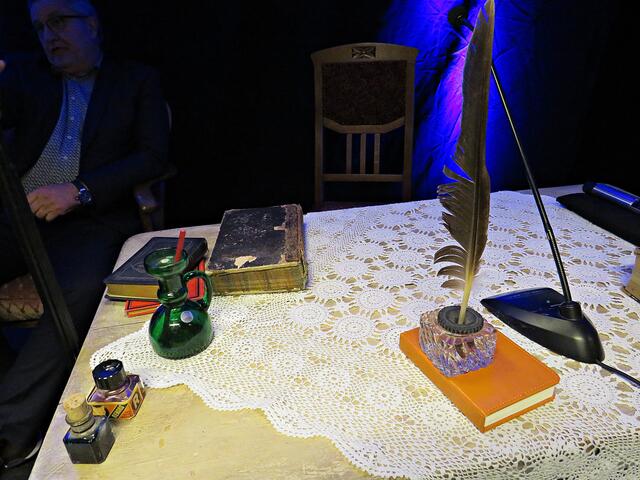 Alles vorbereitet für die Lesung | Foto: Brigitte Melder