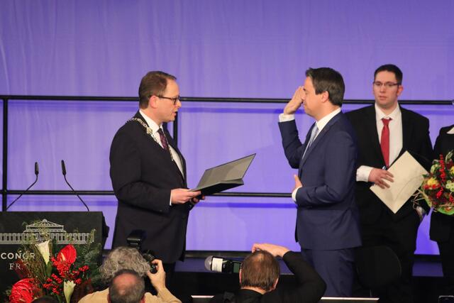 Die Vereidigung des neuen Oberbürgermeisters | Foto: Gisela Böhmer