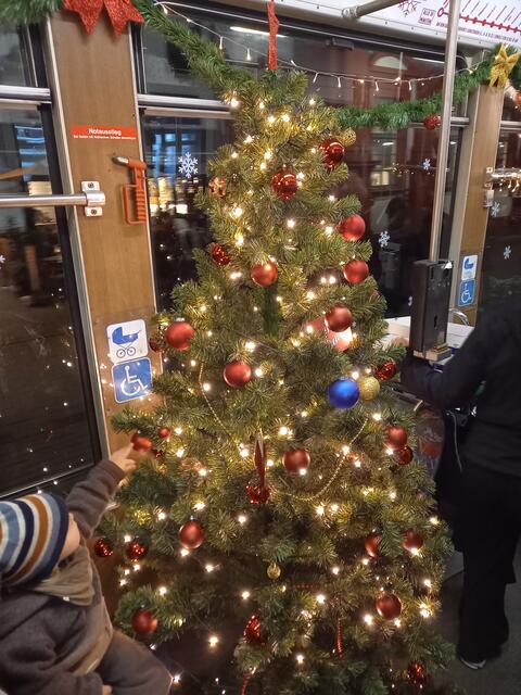 Weihnachtszauber auf der Sonderfahrt in der Mannheimer Innenstadt | Foto: Carsta Vogel