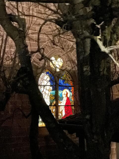 Kirchenfenster an der Waldenserkiche Palmbach | Foto: Roland Jourdan