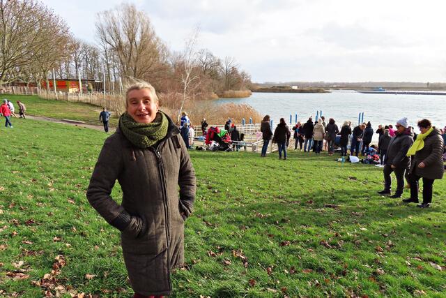 Am Lieblingssee: Kathrin Hentzschel, heute nicht im Wasser | Foto: Brigitte Melder