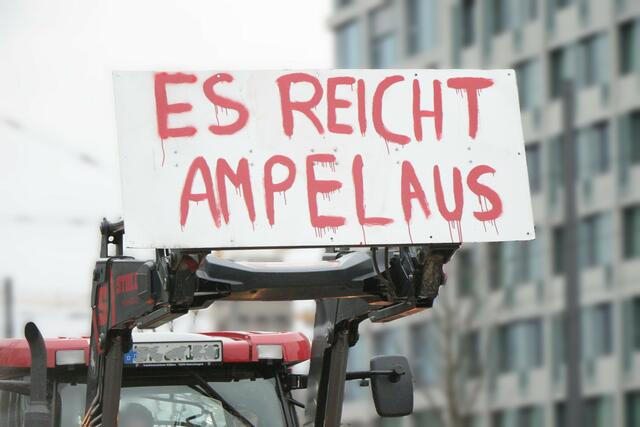 Protestaktionen der Landwirte am 8. Januar | Foto: Heike Schwitalla
