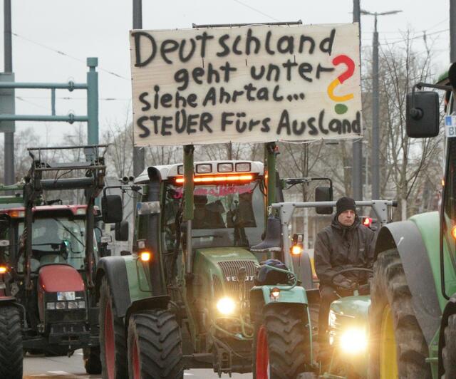 Protestaktionen der Landwirte am 8. Januar | Foto: Heike Schwitalla