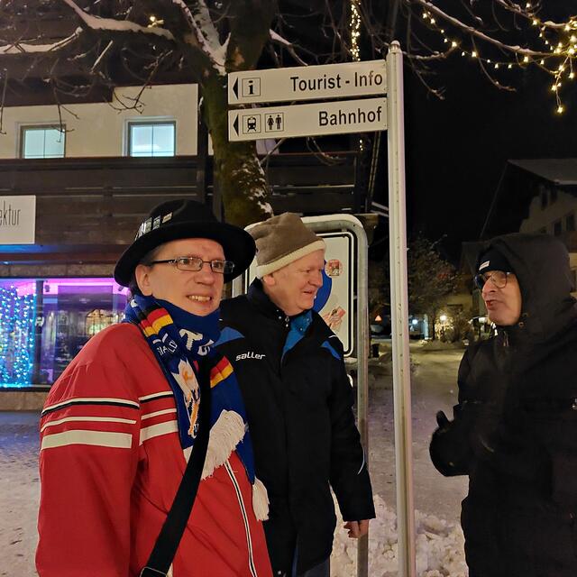 Die drei TSVler: Von links Jürgen und Edgar Christ, HP Melder | Foto: Brigitte Melder