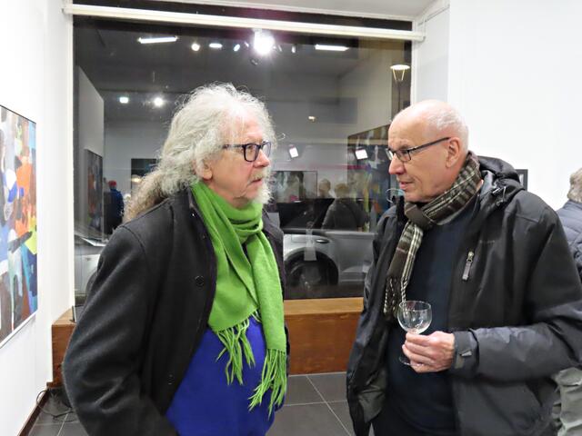 Künstler Ulrich Thul und Wolfgang Vogel | Foto: Brigitte Melder