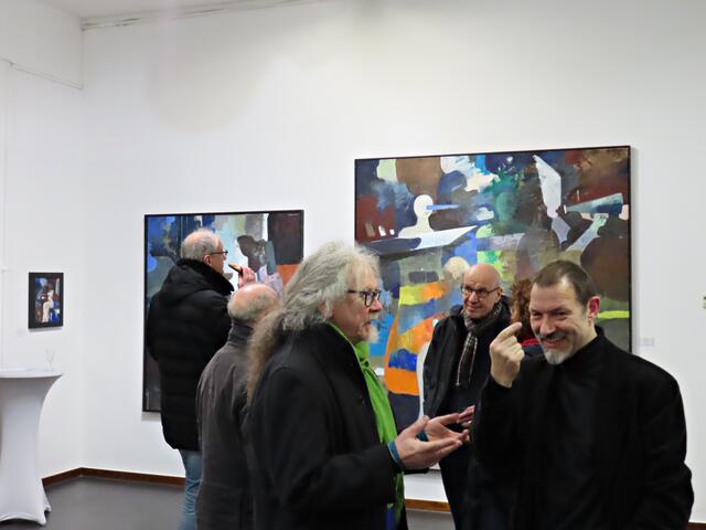 Künstler im Gespräch | Foto: Brigitte Melder