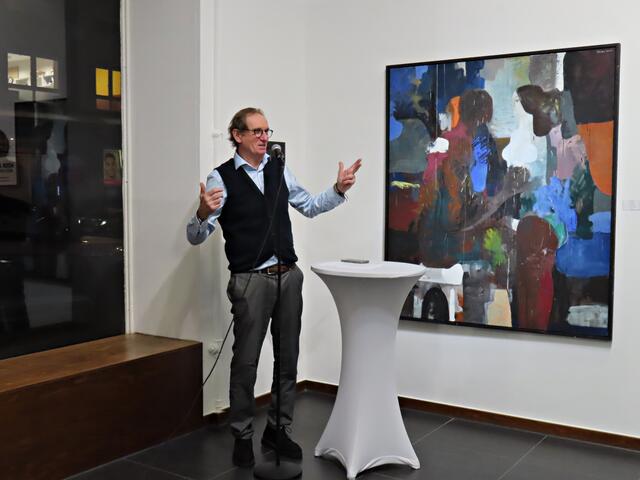 Werner Lauth bei seiner Laudatio | Foto: Brigitte Melder