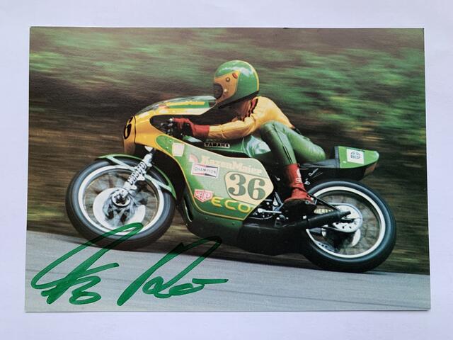 Franz Rau bei seinem einzigen DM-Sieg am 12. Juni 1977 beim Dünsbergrennen auf Yamaha 351 in der 500 ccm Klasse  | Foto: Archiv Michael Sonnick