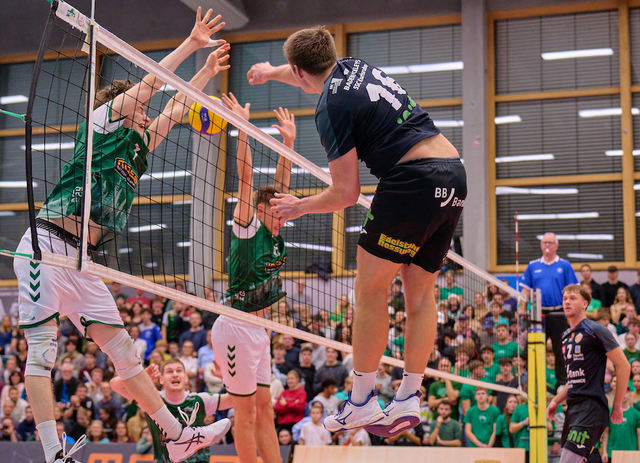 Im Hinspiel konnten sich die BADEN VOLLEYS mit 3:0 durchsetzen | Foto: Andreas Arndt