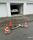 Beschädigter Wasserhydrant mit Absperrung | Foto: Polizei/gratis