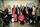 Gruppenfoto von links 2. Reihe: Marianne Merz, KIKE, Renate Clorius, Gisela Späth, Dagmar Atosha Wolf- Heger, Renate Barth, Christiane Hedtke, Klaus-D. Stöppel, Irmgard von Mühlenfels, Edith Stockmann, Hildegard Peetz1. Reihe: Maren Appel, Sabrina Eufinger, Norbert Kotzan  | Foto: gedok-malu